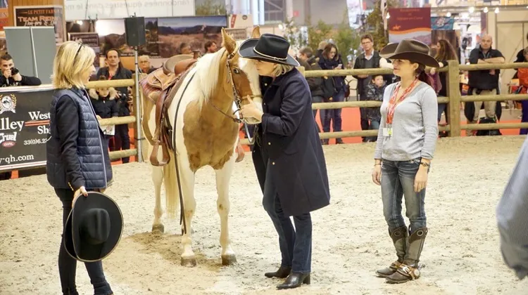 Marine Le Pen s'était rendue, en décembre, au salon du cheval à Paris-Villepinte.