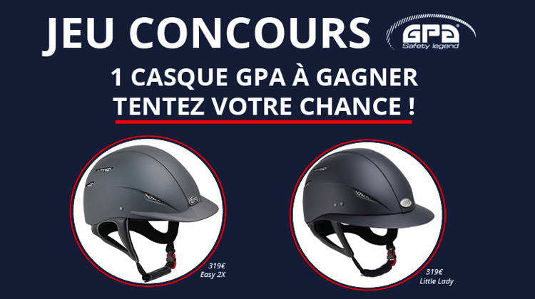 Casque d'équitation GPA Easy 2X en noir