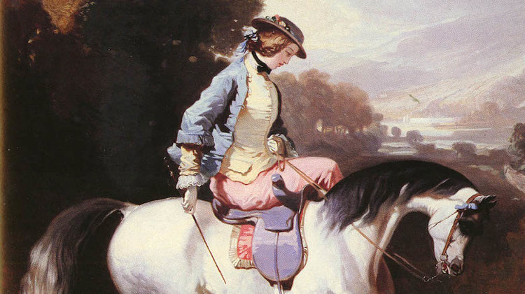 Pendant longtemps, les femmes étaient obligées de monter en amazone, ce qui limitait leur pratique de l'équitation