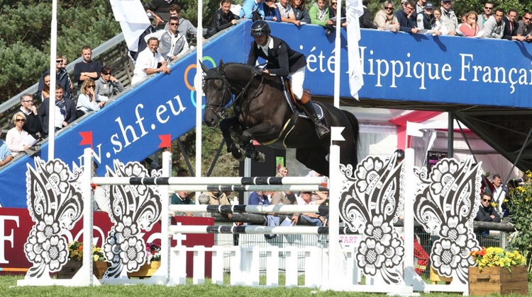 Nicolas Delmotte et Ilex VP lors de la Grande Semaine de Fontainebleau l'année passée.