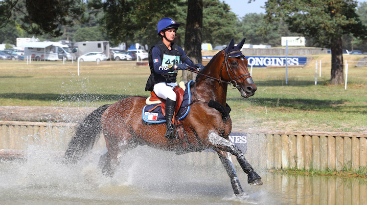 Victor Levecque aux championnats d'Europe Longines de Fontainebleau, où il a décroché l'or par équipes et en individuel cet été.