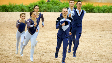 Kristina Boe, hier mit dem Team Deutschland sammelt in Tryon Siege