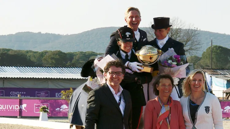 Patrick Kittel a été fait roi du premier CDI 5* de Vidauban, devançant Valentina Truppa et Ulla Salzgeber. Photo WDM