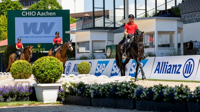 Belgische team tijdens de warm-up