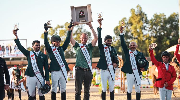 En remportant la Coupe des nations ce soir, l'Arabie saoudite a fait retentir son hymne national pour la cinquième fois du CSIO 4*-W de Rabat!