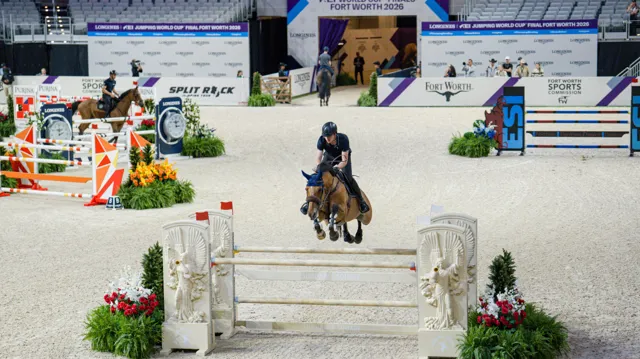 Jordy Van Massenhove tijdens de warm-up gisteren