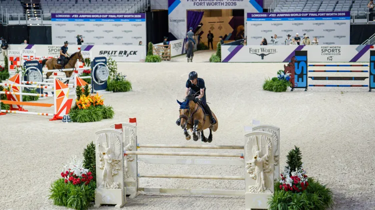 Jordy Van Massenhove tijdens de warm-up gisteren