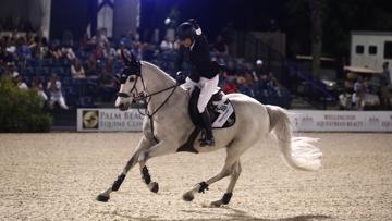 Laura Kraut et Confu, lauréats du Grand Prix 4* de Wellington hier soir. 