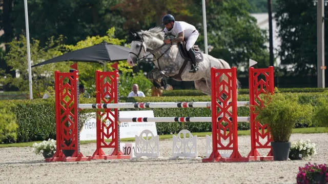 Loris Berrittella werd derde in een 1m40 reeks