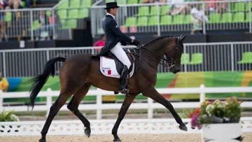 Mathieu Lemoine et Bart L ont déroulé une superbe reprise de dressage cet après-midi à Rio.