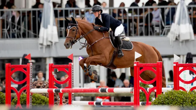 Paradise Ter Leydonck tijdens de finale van het BK voor 5-jarigen met Louke Baeten
