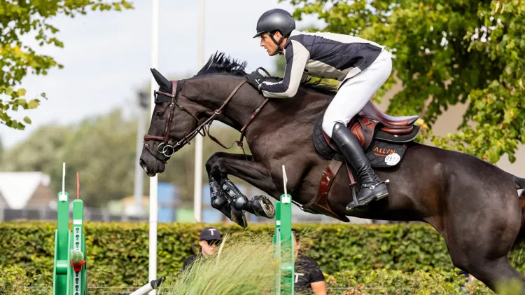 Nicola Philippaerts op het GP-podium in Wellington
