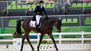 Mathieu Lemoine et Bart L ont déroulé une superbe reprise de dressage cet après-midi à Rio.
