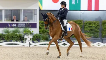 En selle sur Sultan 768, Alexia Pittier a décroché la médaille d’argent de la Reprise Libre en Musique de Grade IV aux Mondiaux d’Aix-la-Chapelle.