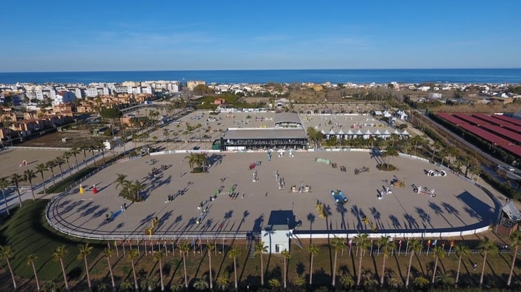 Overzicht wedstrijdlocatie Oliva