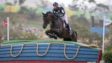 Comme hier après son dressage, Mathieu Lemoine est à nouveau apparu souriant cet après-midi après son cross.