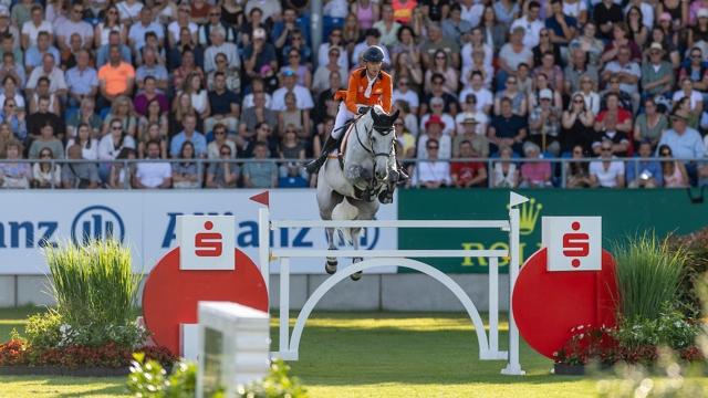 Kevin Jochems tijdens de Nations Cup in Aken