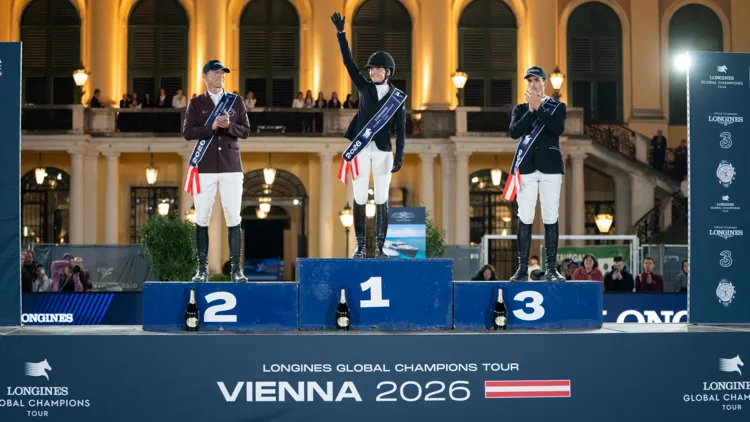 Olivier Philippaerts op het GCT Grand Prix podium