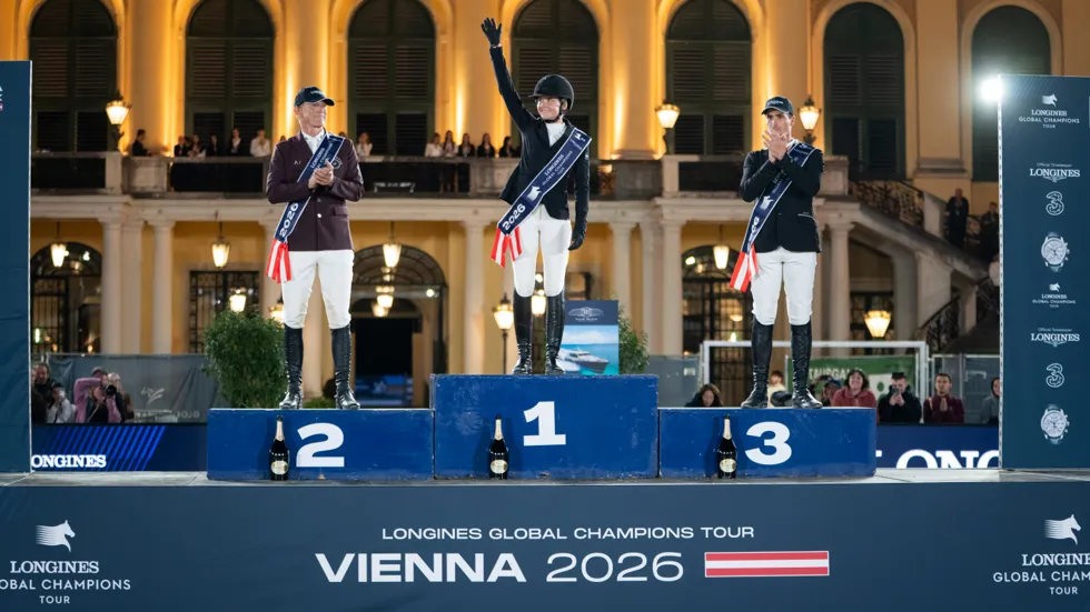 Olivier Philippaerts op het GCT Grand Prix podium