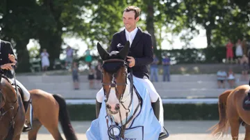 Robinson Maupiler a remporté aujourd'hui le Grand Prix du CSI 3* du Pin-au-Haras.