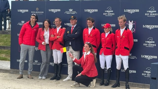 Zilver voor de Belgische springruiters