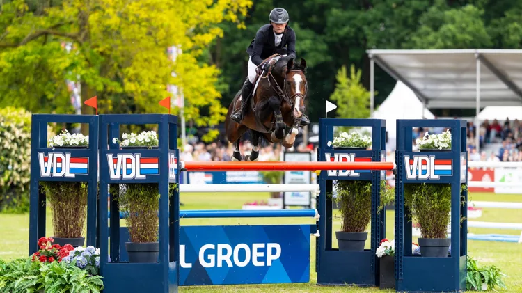 Titelverdedigers van de Wim van der Leegte Memorial Grand Prix. Bas Moerings en Ipsthar, komen ook dit jaar naar CSI Eindhoven.