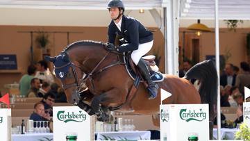 Crack Bel et Julien Gonin aux Mondiaux des chevaux de sept ans de Lanaken, en 2023. 