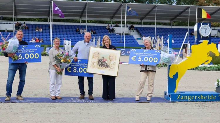 Huldiging van de top drie