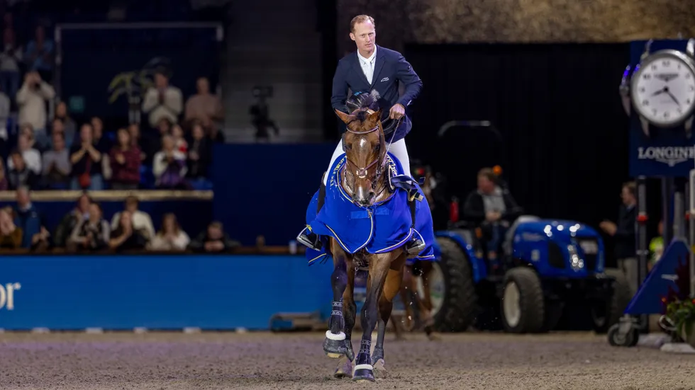 Een tevreden Niels Bruynseels na zijn overwinning