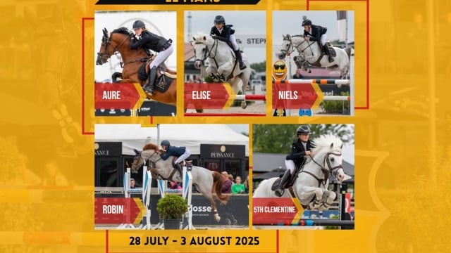Belgische pony team jumping