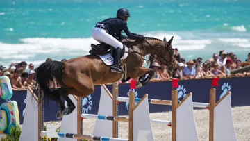 Pour la troisième fois de sa carrière, Katrin Eckermann remporte le Grand Prix du LGCT de Miami. 