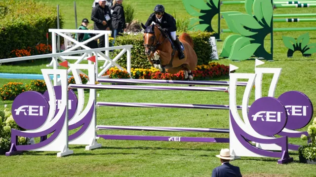 Landon de Nyze Z opent Washington International Horse Show met podiumplaats