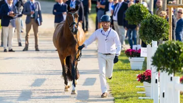 En septembre, le couple formé par Bertrand Liegard et Ginger, dont l’histoire vaut clairement le détour, a représenté la France aux championnats d’Europe de dressage de Crozet.
