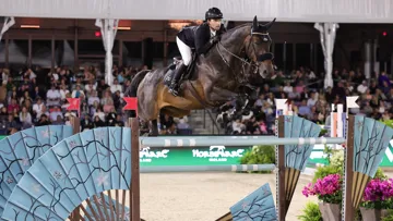 Ici à Wellington l'année dernière, Abdel Saïd a aujourd'hui devancé Sophie Hinners dans le Grand Prix de Charjah