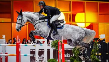 Grégory Cottard et Bibici dans le Grand Prix 5* du Saut Hermès, leur dernier concours de préparation avant la finale de Leipzig.