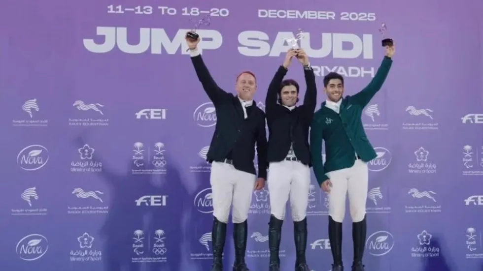 Top drie met onze landgenoot Jan Vermeiren