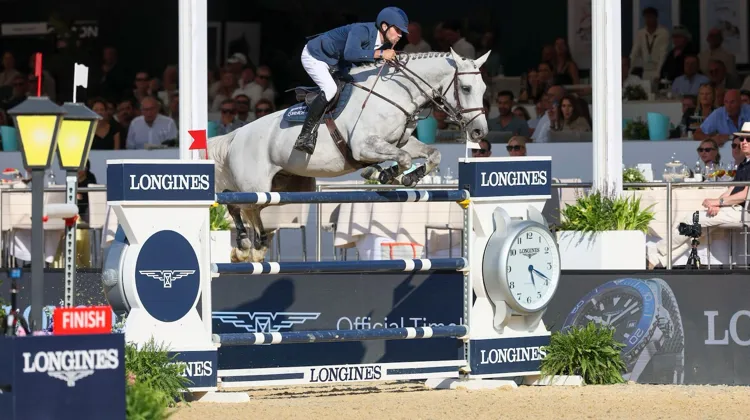Christian Kukuk et Checker 47 dans le Grand Prix 1,60m de Londres, dixième étape du Longines Global Champions Tour
