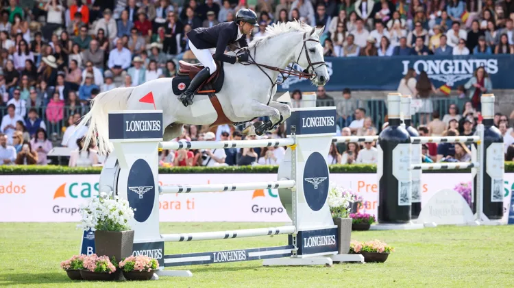 Simon Delestre et Gastby du Tillard ont remporté aujourd'hui leur premier Grand Prix 5* à Madrid.