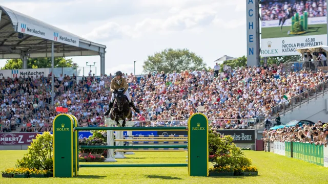 Nicola Philippaerts en Katanga vh Dingeshof weten altijd sterk te presteren in Aken