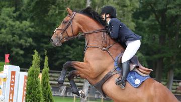 Adeline Lemens et Austin des Cèdres au Compiègne Classic. 