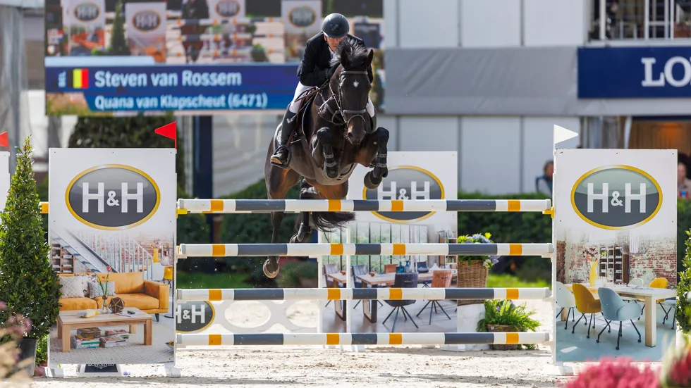 Quana Van Klapscheut met haar vorige ruiter Steven Van Rossem