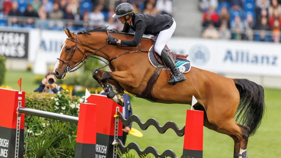 Beau de Laubry Z met zijn vorige ruiter Kevin Staut