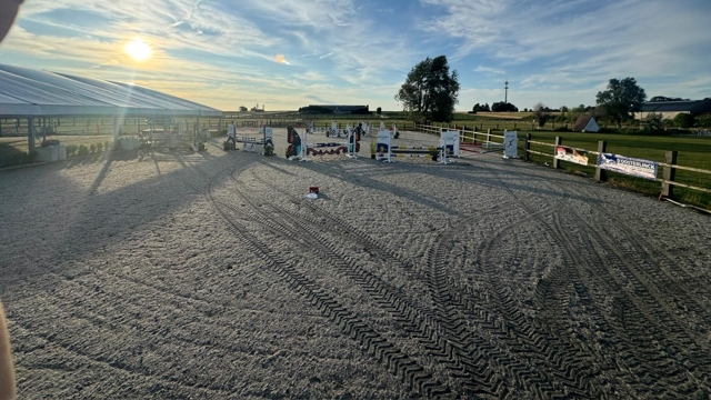 De piste staat alvast klaar voor vanavond!