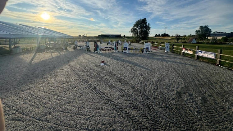 De piste staat alvast klaar voor vanavond!