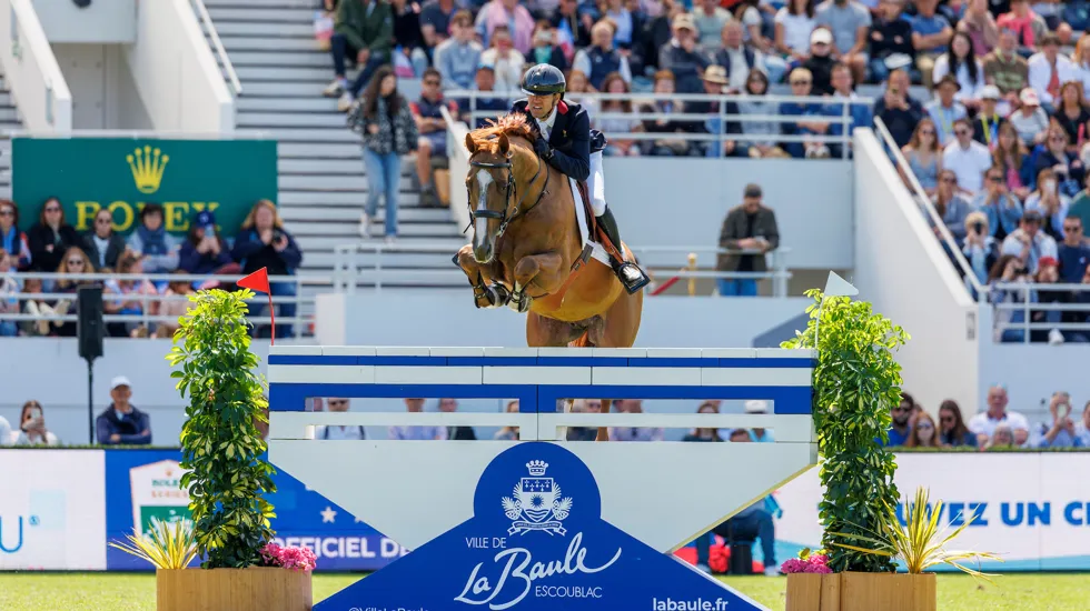 Geen Simon Delestre in La Baule deze week