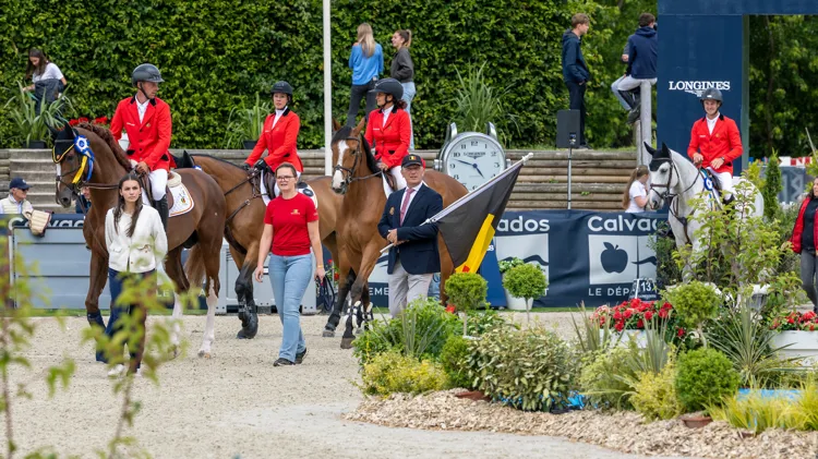 België springt naar zilver in Deauville