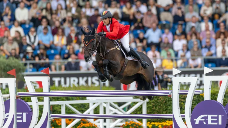 Nicola Philippaerts begon als eerste Belg vanochtend