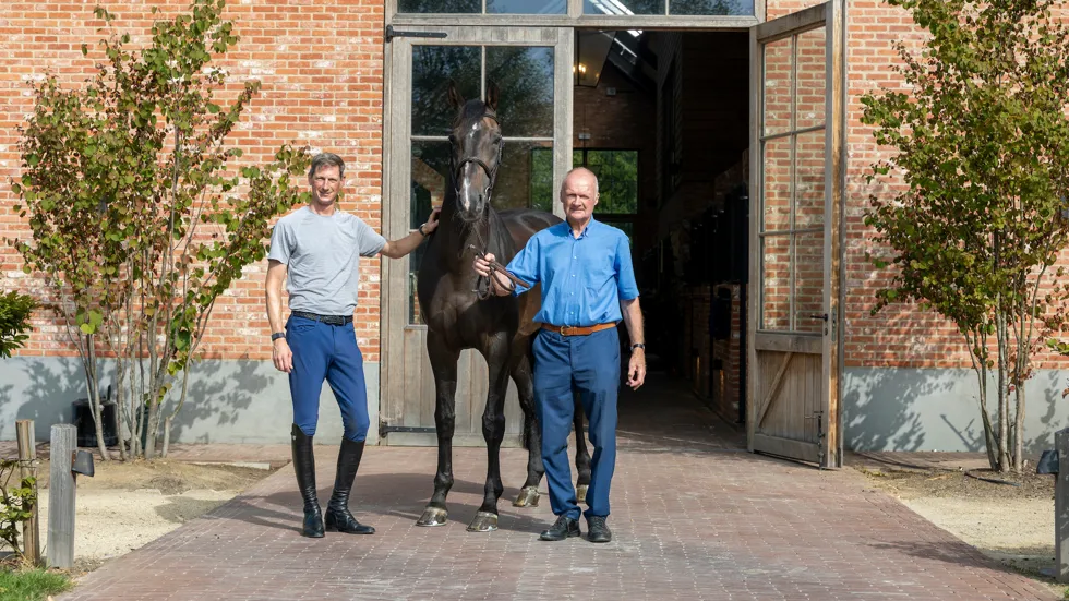 Daniel Deusser met Otello de Guldenboom en fokker Hugo Versnick