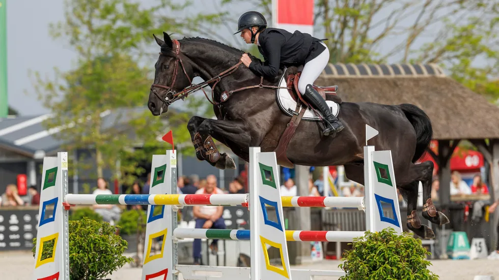 Orlando van de Afspanning met zijn vorige amazone Yana Jansegers