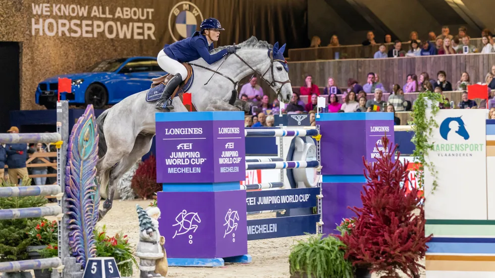 Jessica Burke wist als enigste dubbel foutloos te blijven